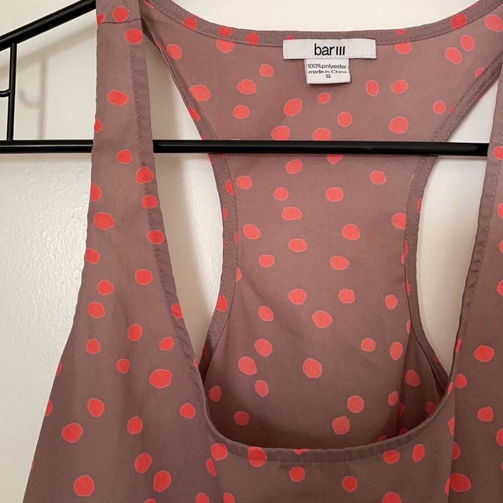 Bar III Polkadot tank size Small